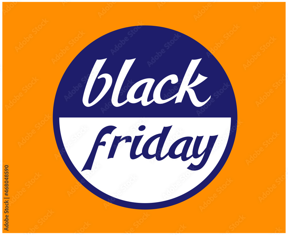 Black Friday Design Vector day 29 November Holiday marketing abstract Sale Purple And White illustration with Orange background