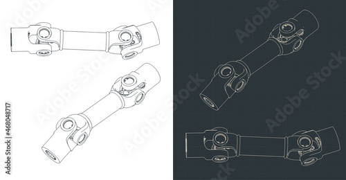 Universal joint drawings photo
