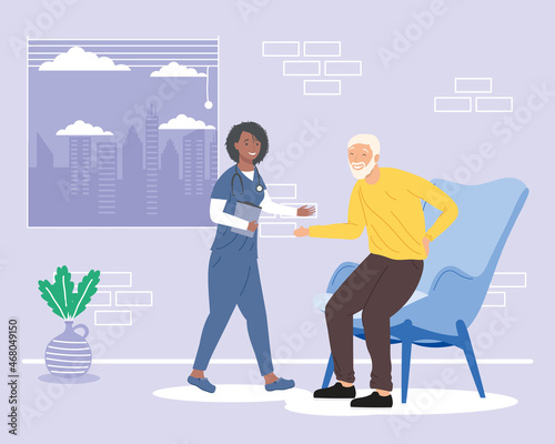 nursing home illustration