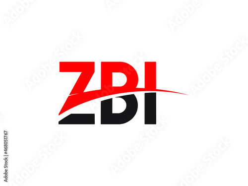 ZBI Letter Initial Logo Design Vector Illustration