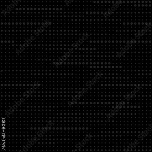 Wallpaper Mural seamless print abstraction from krgs of different shapes. grey circles on a black background. mesh of circles for clothing or print or background Torontodigital.ca