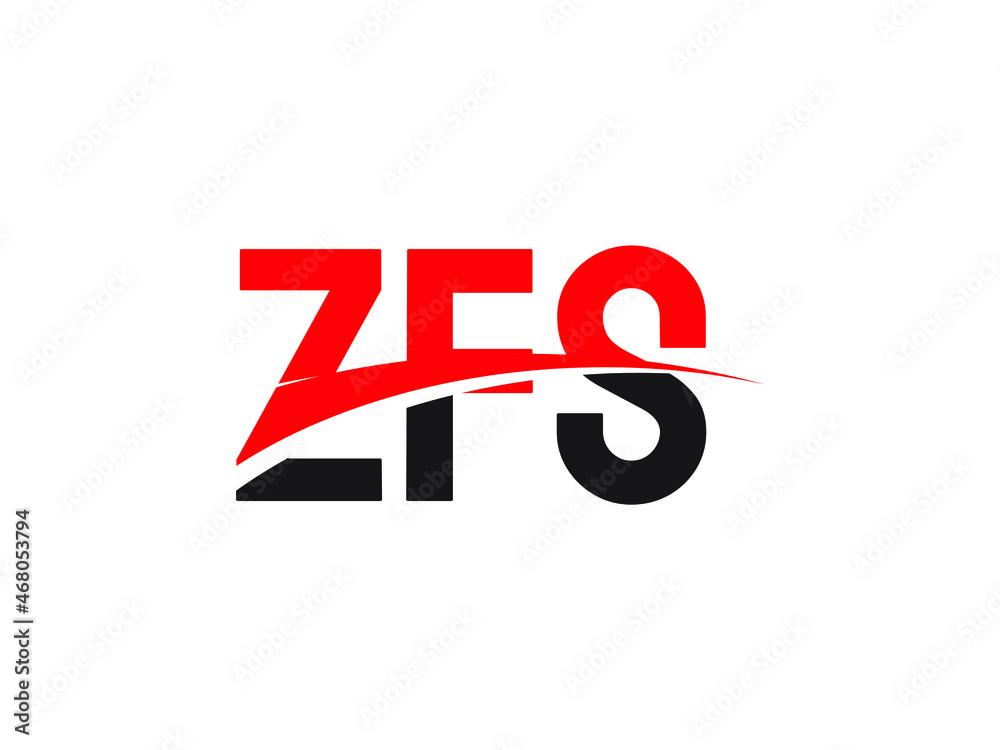 ZFS Letter Initial Logo Design Vector Illustration ZFS Letter Initial Logo Design Vector Illustration