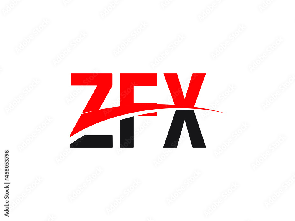 Obraz premium ZFX Letter Initial Logo Design Vector Illustration
