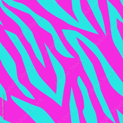 abstraction pink and blue print. zebra seamless pattern. for clothes or printing