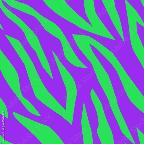 abstraction purple and green print. zebra seamless pattern. for clothes or printing