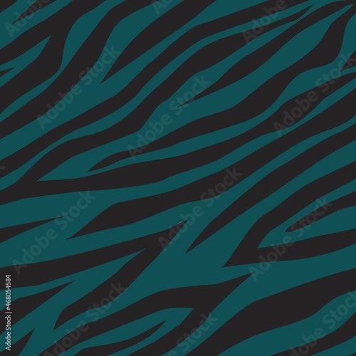 black and green zebra print. Vector seamless pattern for clothes or prints