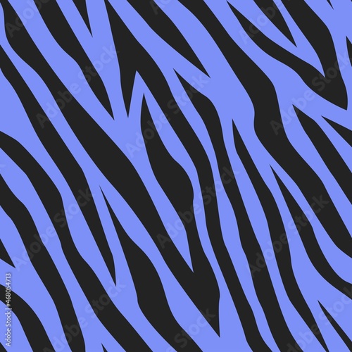 blue zebra seamless pattern. wind print on clothing or print