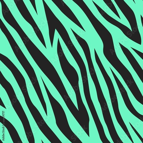 green zebra seamless pattern. wind print on clothing or print