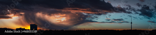 Panoramic view of the skyscape photo