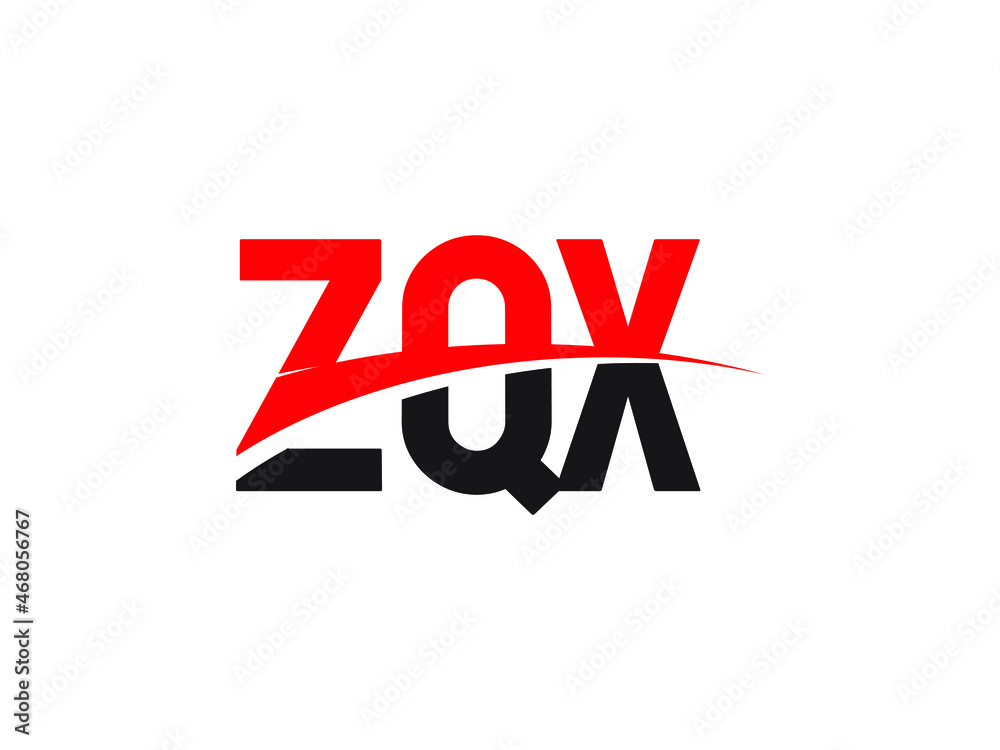 ZQX Letter Initial Logo Design Vector Illustration