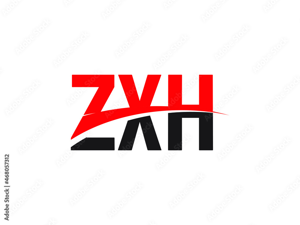 Obraz premium ZXH Letter Initial Logo Design Vector Illustration