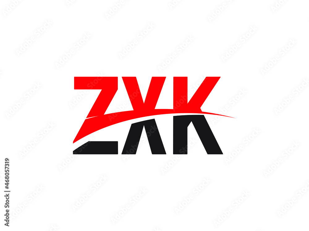Obraz premium ZXK Letter Initial Logo Design Vector Illustration