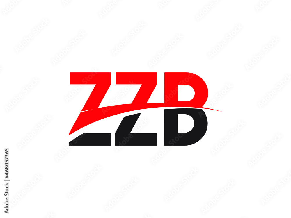 ZZB Letter Initial Logo Design Vector Illustration