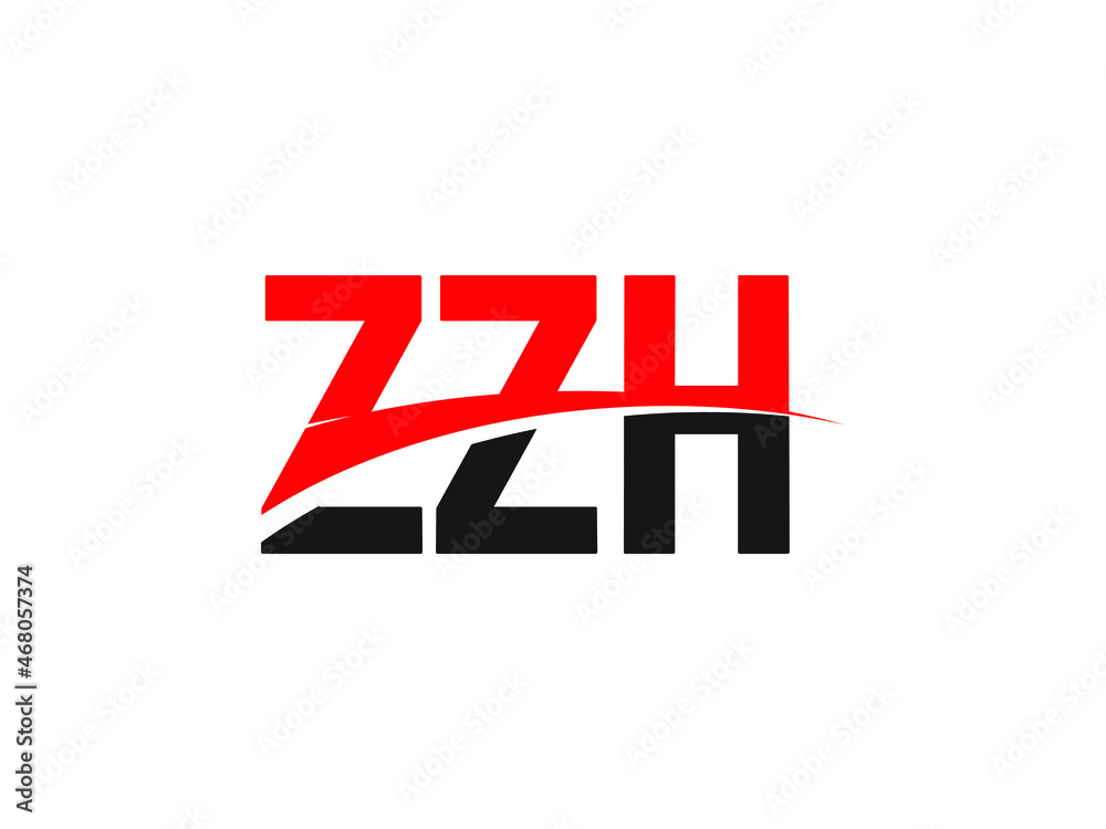 ZZH Letter Initial Logo Design Vector Illustration