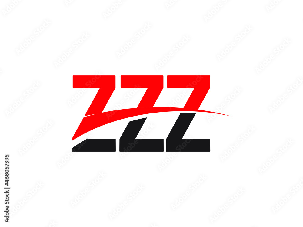 ZZZ Letter Initial Logo Design Vector Illustration