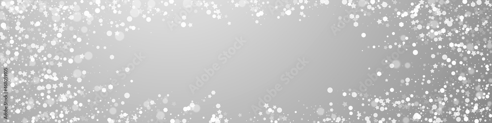 Magic stars Christmas background. Subtle flying sn