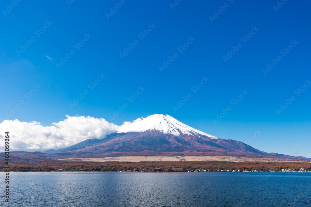 (山梨県ｰ風景)青空と富士山１