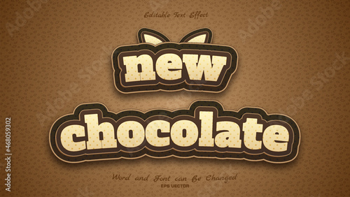 beautiful new chocolate text effect