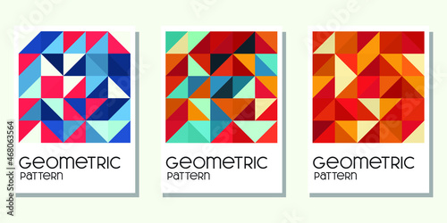 abstract geometric background for book cover, calendar, wall decor and tote bag