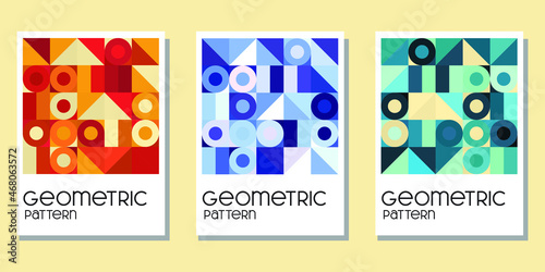 abstract geometric background for book cover, calendar, wall decor and tote bag