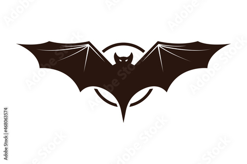bat silhouette logo icon concept