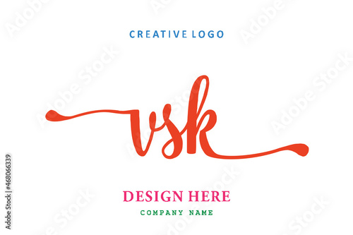 VSK lettering logo is simple, easy to understand and authoritative