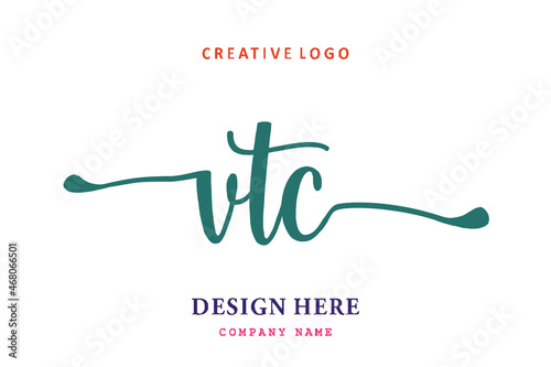 VTC lettering logo is simple, easy to understand and authoritative