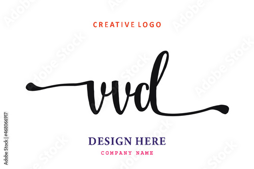 VVD lettering logo is simple, easy to understand and authoritative photo