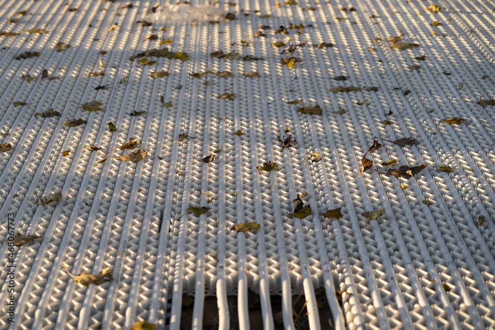 Laying of ice rink, installation, dismantling, mobile ice field for hockey street performance