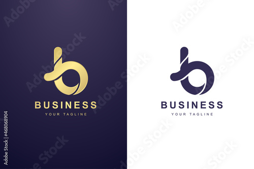 Initial Letter B Logo For Business or Media Company.