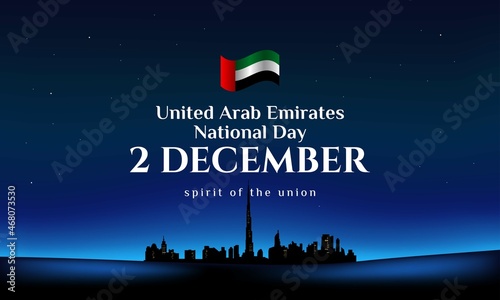 United Arab Emirates National Day Background Design.