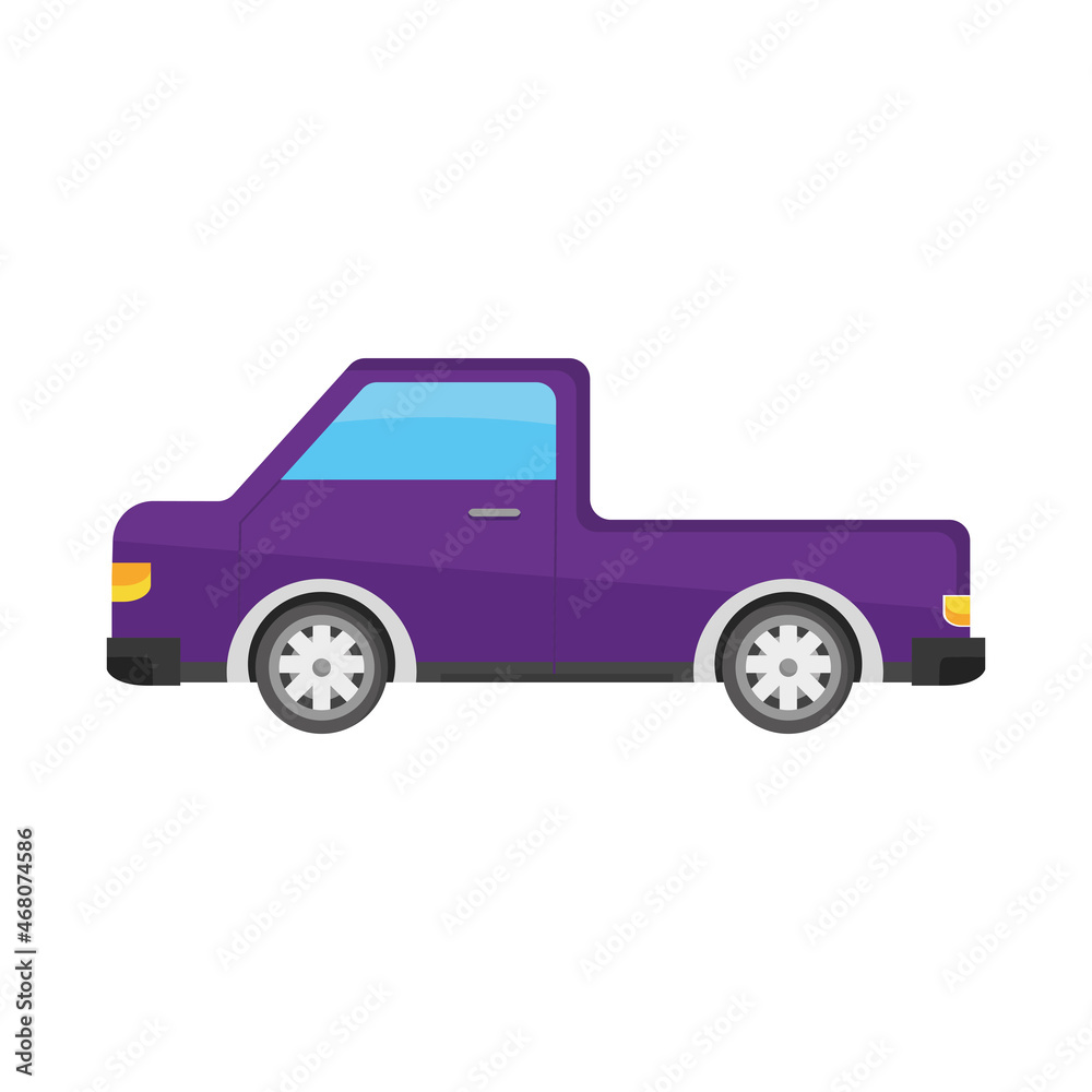 Obraz premium purple car sideview