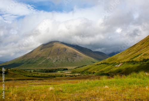 The beautiful green landscapes of Scotland