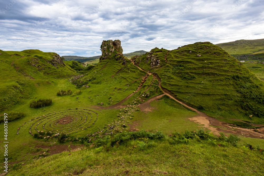 The Fairy Glen is a unique and unusual landscape, a geological wonder on the Isle of Skye.