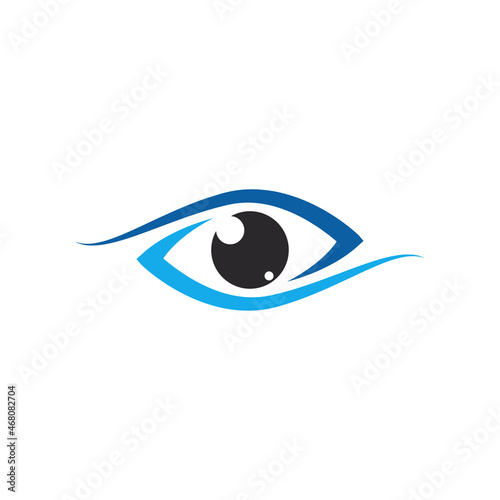 eye logo icon design template vector