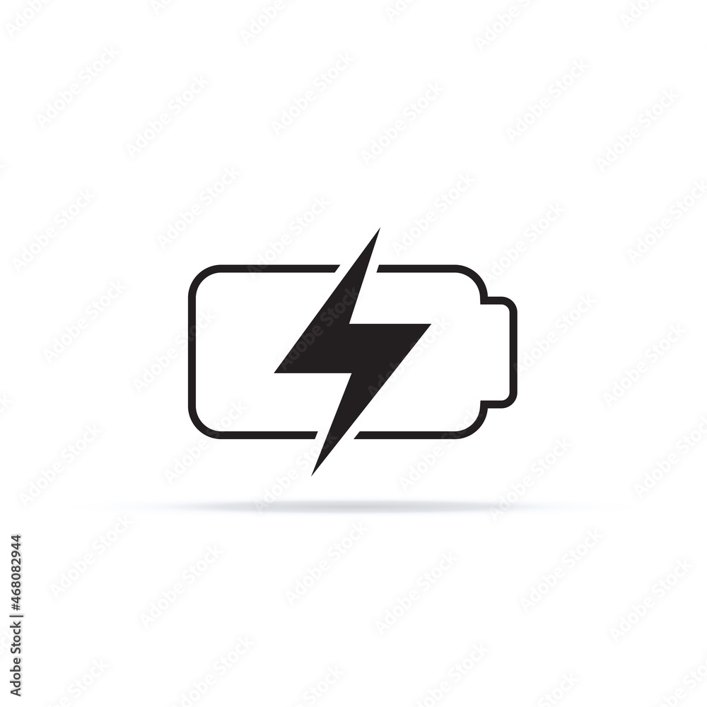 Battery charging UI icon vector
Battery charging UI icon vector