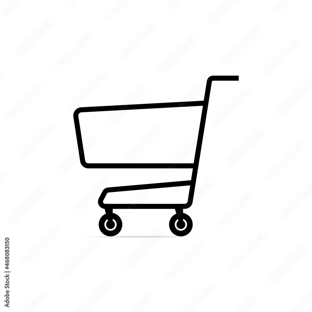 shopping cart line symbol shop and sale icon shopping cart line symbol shop and sale icon