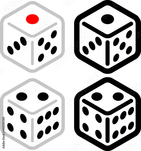 シンプルなサイコロ