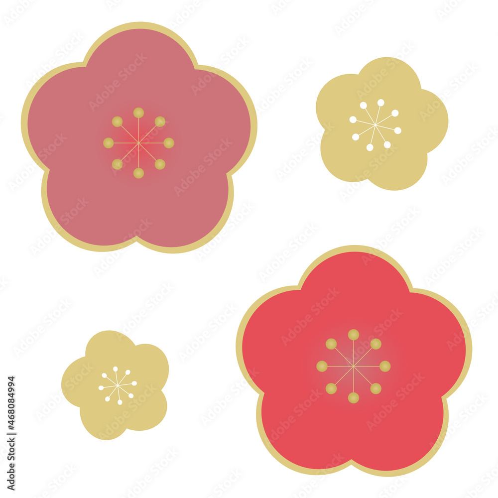 梅の花のイラスト素材 梅の花のイラスト素材