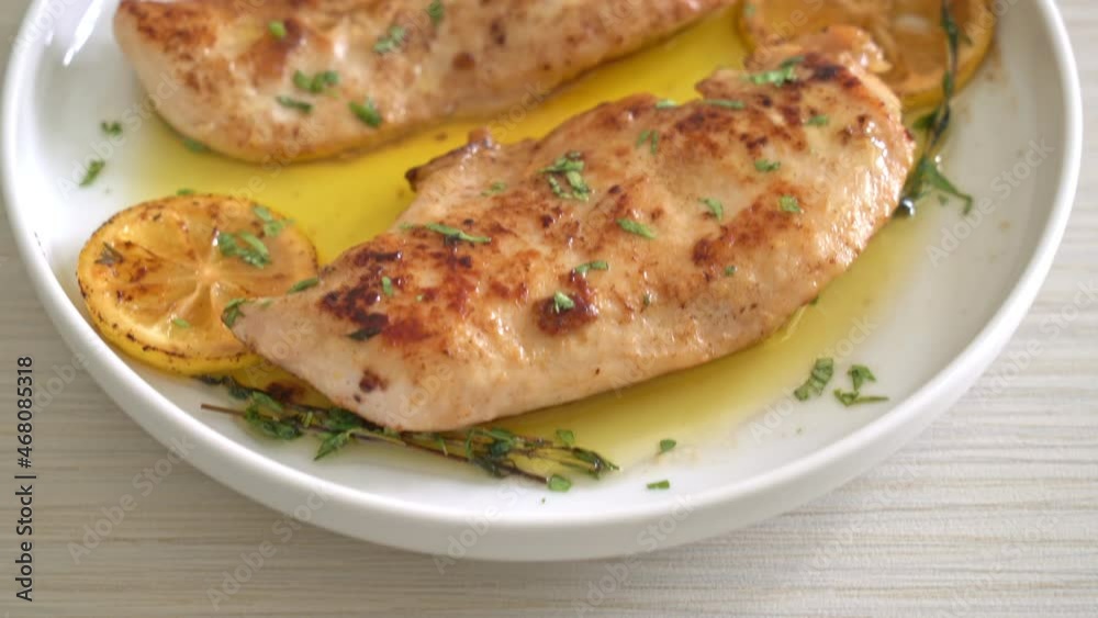 grilled chicken with butter, lemon and garlic grilled chicken with butter, lemon and garlic