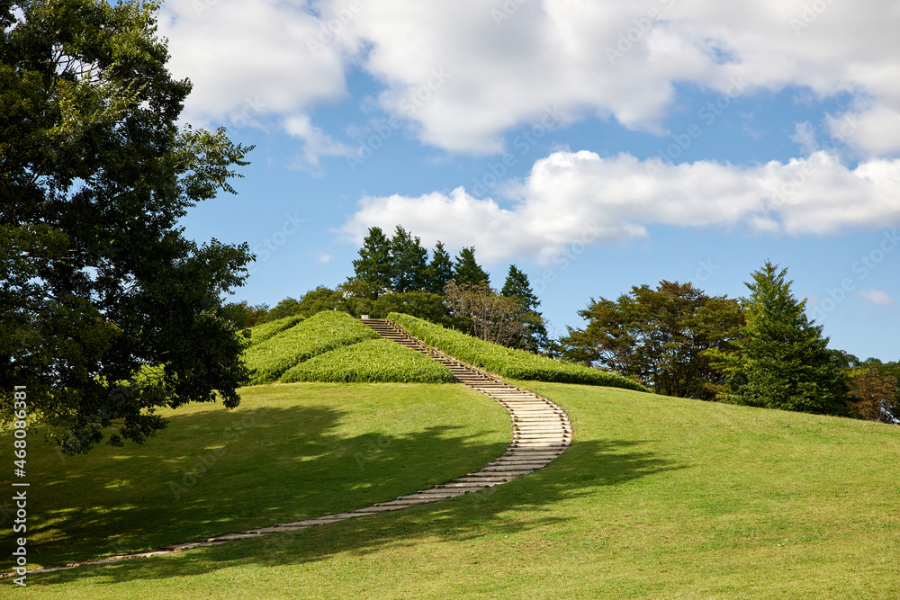 Naklejka premium 茨木県古河市古河公方公園