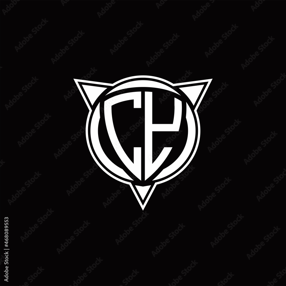 CY Logo monogram isolated with circle shape and three arrow design template CY Logo monogram isolated with circle shape and three arrow design template