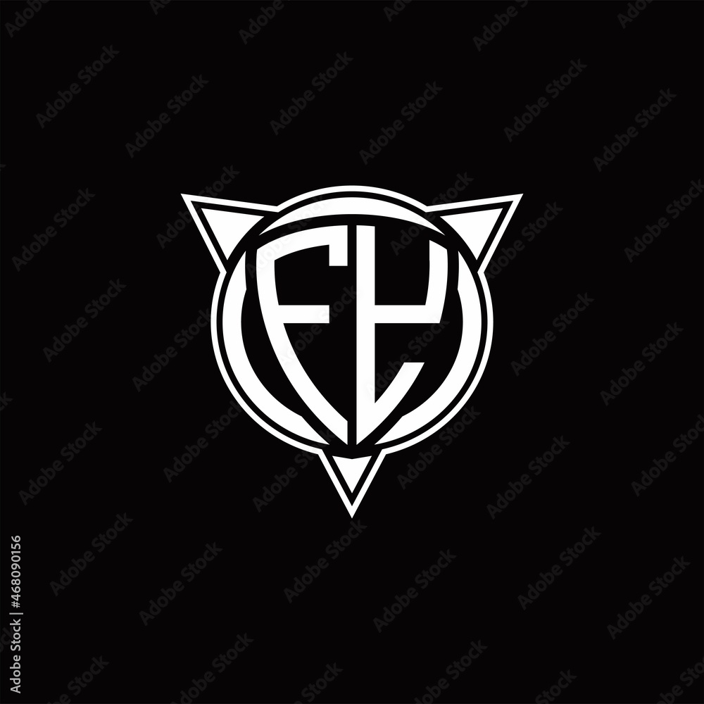 FY Logo monogram isolated with circle shape and three arrow design template FY Logo monogram isolated with circle shape and three arrow design template