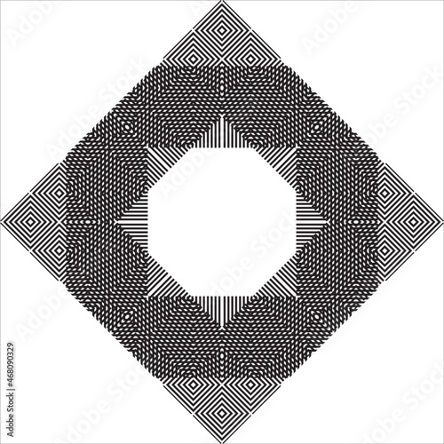 Lines Motif Pattern. Contemporary Decoration for Interior, Exterior, Carpet, Textile, Garment, Cloth, Silk, Tile, Plastic, Paper, Wrapping, Wallpaper, Pillow, Sofa, Background, Ect. Vector