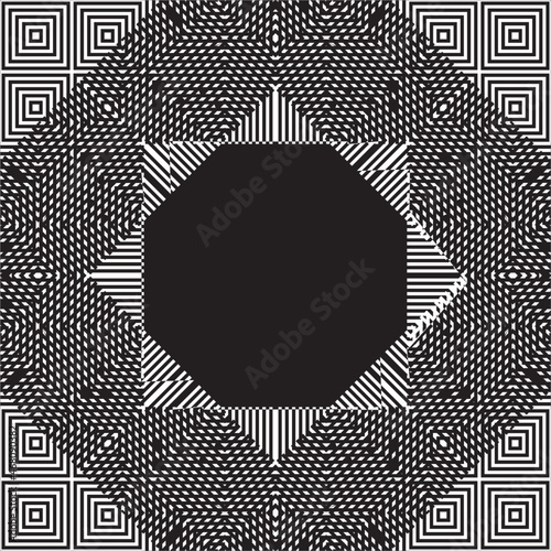 Lines Motif Pattern. Contemporary Decoration for Interior, Exterior, Carpet, Textile, Garment, Cloth, Silk, Tile, Plastic, Paper, Wrapping, Wallpaper, Pillow, Sofa, Background, Ect. Vector