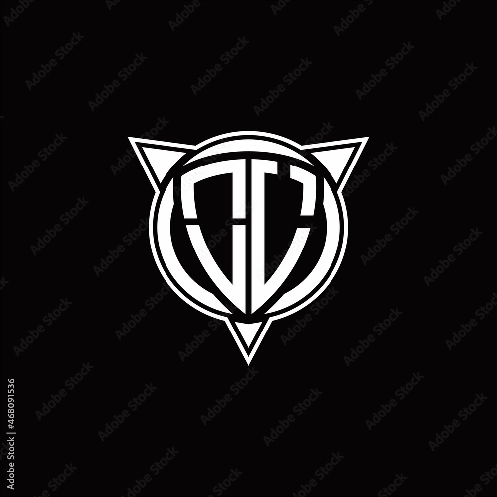 OL Logo monogram isolated with circle shape and three arrow design template OL Logo monogram isolated with circle shape and three arrow design template