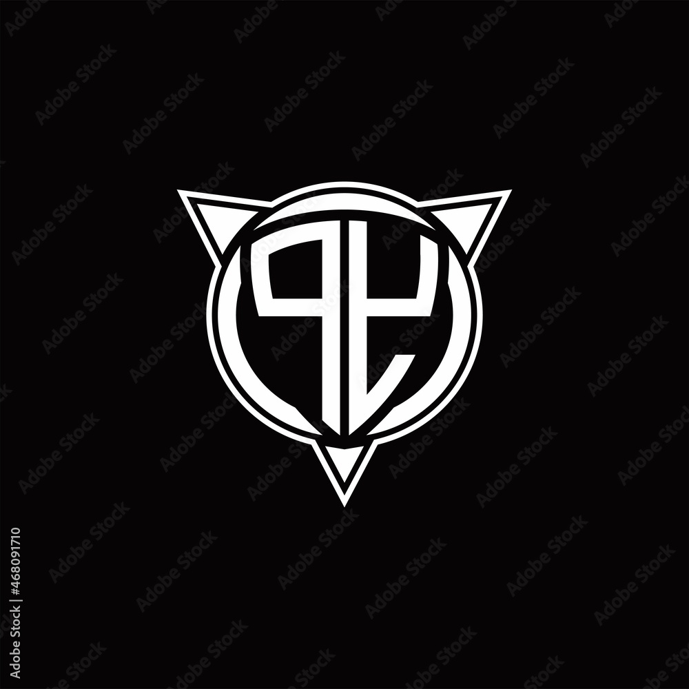 PY Logo monogram isolated with circle shape and three arrow design template PY Logo monogram isolated with circle shape and three arrow design template