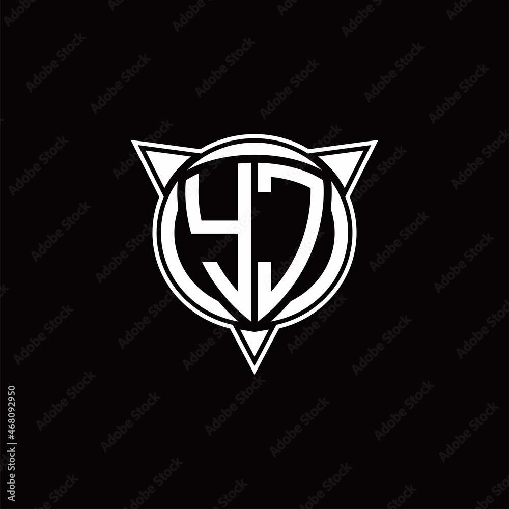 YC Logo monogram isolated with circle shape and three arrow design template YC Logo monogram isolated with circle shape and three arrow design template