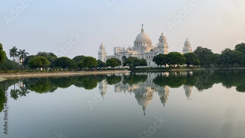 Timelapse video of Victoria Memorial in Kolkata, India photo