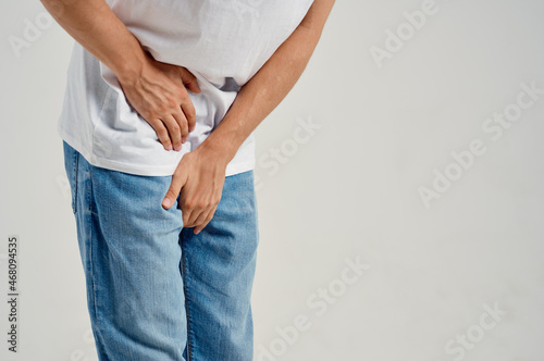 Принти на полотні groin pain health problems close-up urology